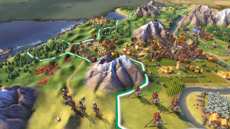 Screenshot of Civilization 6 showing 2 units